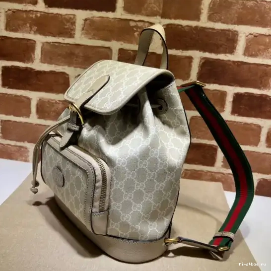 First bag ru Backpack G with Gucci Interlocking 0707